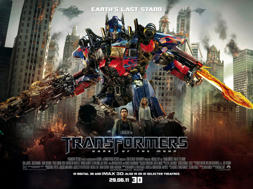 transformers dark of the moon poster. The new poster shows Optimus
