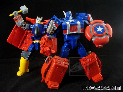 Transformers Crossovers Captain America and Friends