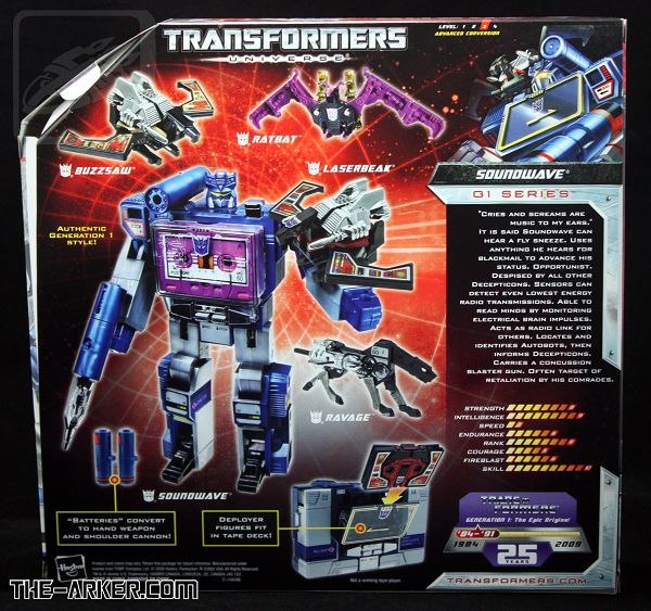 SDCC Exclusive 25th Anniversary Soundwave Packaging