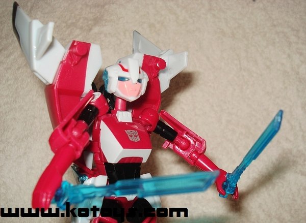 Photoshoots for Animated Arcee and Cybertron Ratchet 