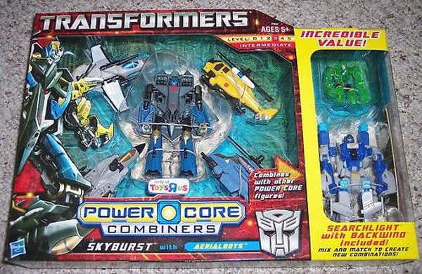 Power Core Combiner Aerialbot 5 Pack With Bonus Searchlight and Backwind