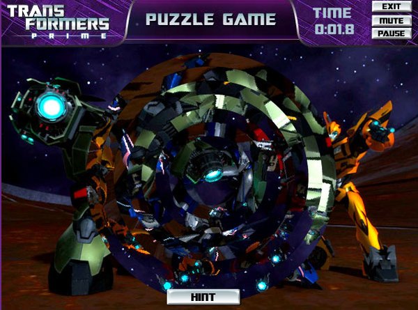 Transformers Prime Puzzle Game Launched