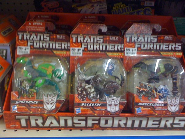 Backstop, Undermine and Wreckloose Transformers Shared Exclusives Sighted at Big Lots