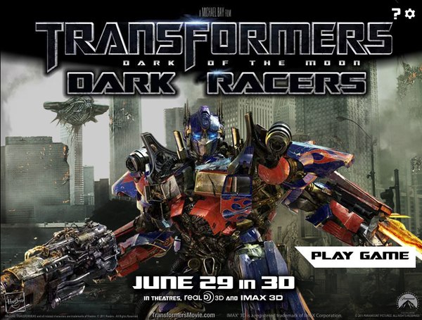 Dark Racers Tansformers: Dark of the Moon Online Game Launches with Contest