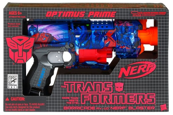 SDCC 2011 - Exclusive Nerf N-Strike Barricade RV-10 Special Edition Transformers Optimus Prime Blaster