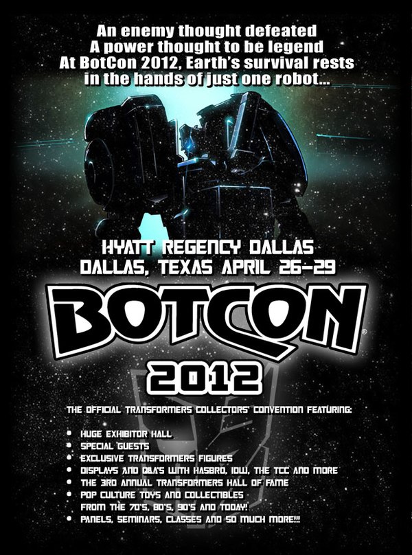 Fun Publications Reopens BotCon 2012 Online Registration Now Thru April 13th