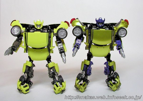 Takara Tomy Alternity A-03 Goldbug Out in Japan - In-Hand Comparison Images with Alternity Bumblebee