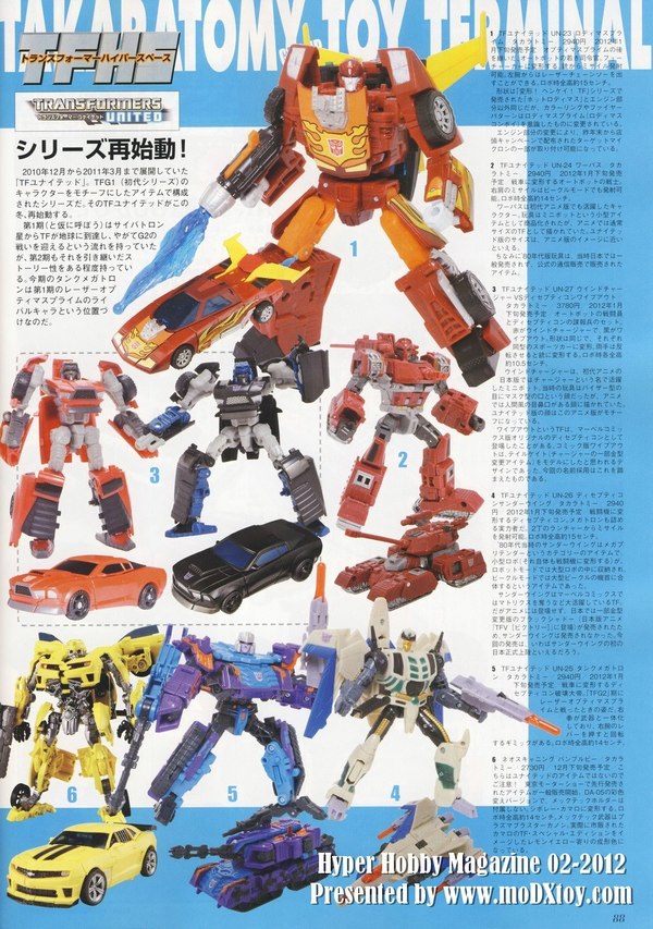 Hyper Hobby February 2012 Transformers Product Previews from Takara Tomy