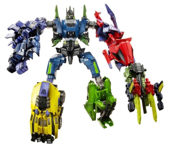 Toy Fair 2012 - What Is the Deal With Those Different Colored Transformers Generations Bruticus Figures from Fall of Cybertron?