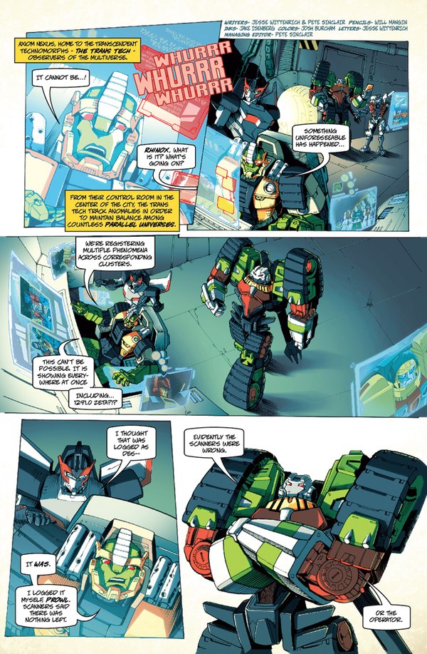 Two-Page Teaser of BotCon Exclusive Comic Transformers Timelines Invasion Prologue