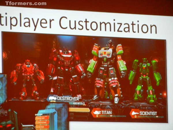 BotCon 2012 - Transformers Fall of Cybertron Panel - Multiplayer Customization Detailed, Gregg Berger Voices Grimlock