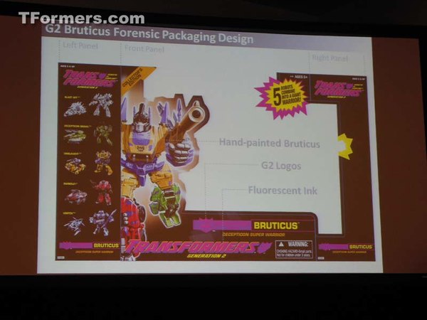 SDCC 2012 - Transformers Generations Fall of Cybertron G2 Bruticus Box Art Is Very Retro
