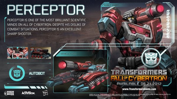 Transformers Fall of Cybertron Demo  Level 8 Unlocked, Perceptor Revealed and More