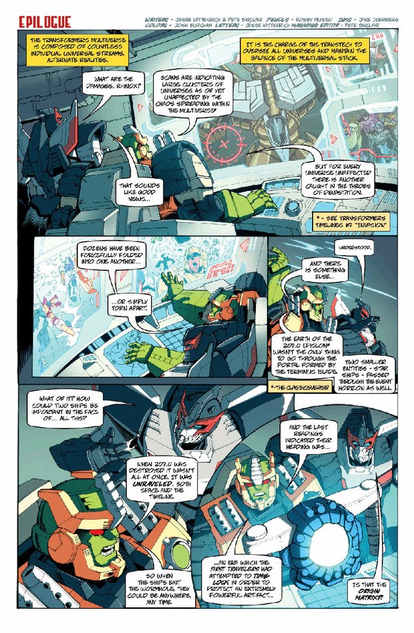 Transformers Collectors Club Flash Forward Epilogue -  TFSS Characters Preview From 2013 TransTech Comic