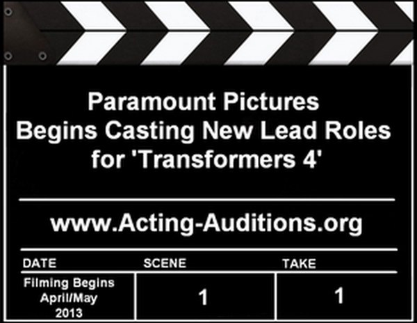 Transformers 4 -  Paramount Confirms New Lead Roles - Shia and Rosie Will Not Return 