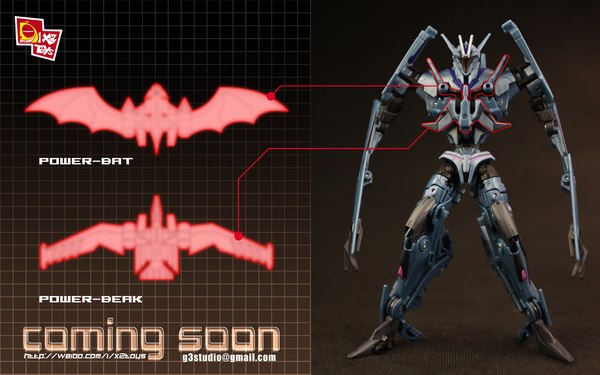 X2 Toys Transformers Prime Soundwave Upgrade Pack Adds Power-Bat and Power-Beak  Recon Assistants
