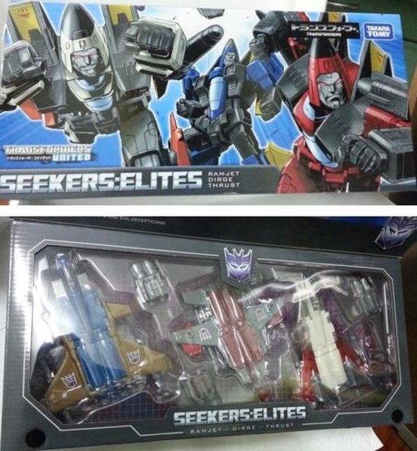 Transformers United Seekers Elites Box Set - Asian Market Exclusive Coneheads In-Package Image