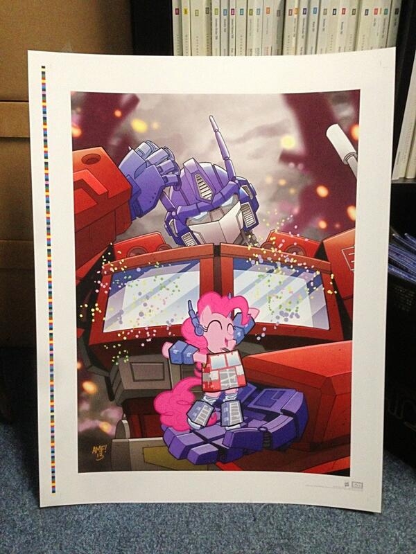 BotCon 2013 - Optimus Prime and Pinkie Pie Cosplay IDW Convention Poster Revealed