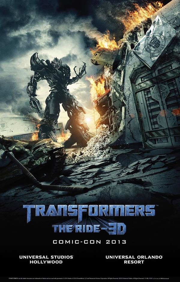 SDCC 2013 - Transformers The Ride 3-D Exclusive Numbered Posters  