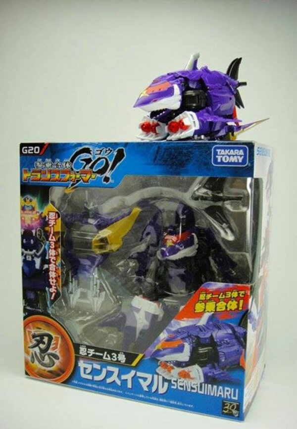 Transformers Go! Ninja Team Members and G20 Sensumaru Images Show Figure and Box Images