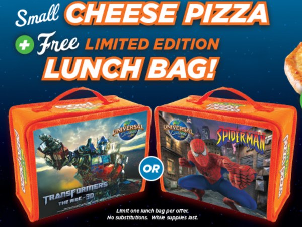Pizza Pizza Universal Orlando Sweepstakes - Win Trip to Resort, Lunch Boxes, More Prizes!