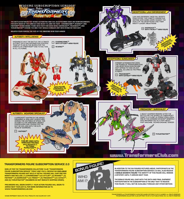 Transformers Figure Subscription Service (TFSS) 2.0 is LIVE - Ordering Now Open