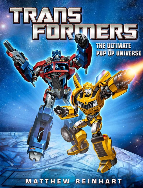 Transformers: The Ultimate Pop-Up Universe Book Cover and Optimus Prime Image Previews