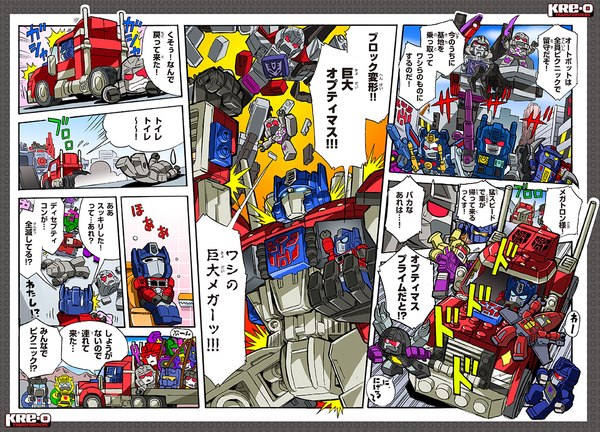 Transformers Kre-O Web Comic Episode #5 from Takara Tomy - Optimus Prime Rolls Out!