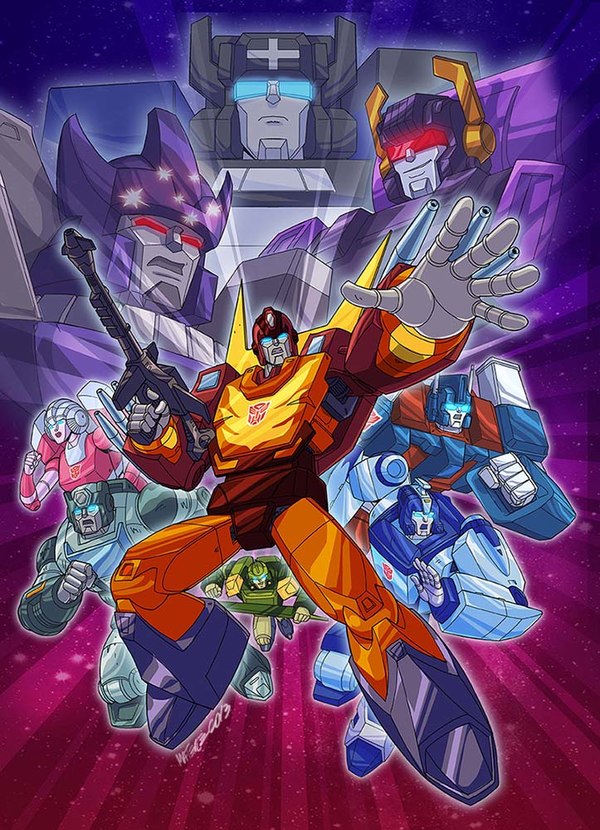 Transformers Generation One Seasons 3-4 DVD Cover Art by Marcelo Matere 