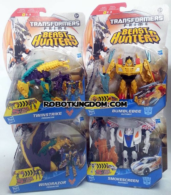 Transformers Prime Beast Hunters Deluxe 2014 Wave 1 Images - Windrazor, Bumblebee, Smokescreen, Twinstrike