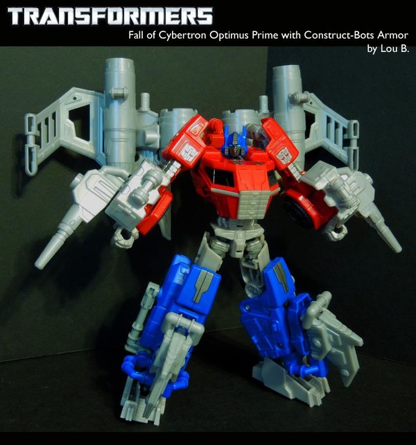 Transformers Fall of Cybertron Jetwing Optimus Prime Figure with Construct-Bots Parts