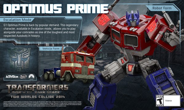 Transformers: Rise of the Dark Spark Game Teaser Previews Optimus Prime Vignette and Images