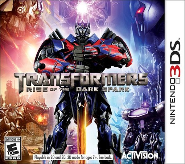 Transformers: Rise of the Dark Spark Cover Art: Nintendo 3DS, PlayStation 4, Wii U, Xbox 360, Xbox One, More