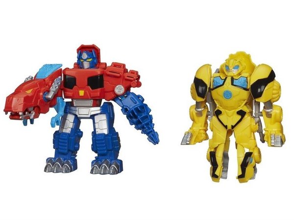 Official Images Optimus Prime & BumblebeeTransformers Rescue Bots Rescan Series 02 Figures