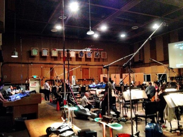 Steve Jablonsky Music Score Recording Session Image From Transformers 4 Age of Extinction 