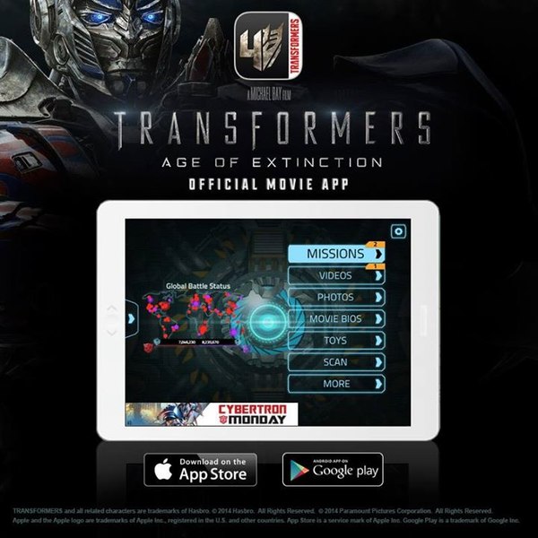 Transformers: Age Of Extinction - Official Movie App Trailer  Video 