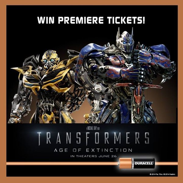  Survive! Decode to Win Exclusive Transformers Age Of Extinction Movie Tickets From Duracell!