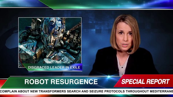 Transformers Sightings - News Report Warns of Dangerous Robots, Autobot Leader in Exile!