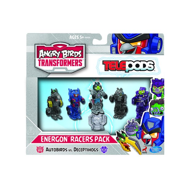 Angry Birds Transformers Telepods Toys Revealed - Optimus Prime Bird Raceway & Energon Racers Pack