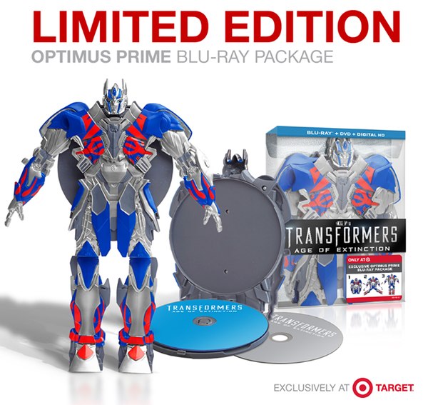 Limited Edition Optimus Prime Target Exclusive Blu-Ray Transformers: Age of Extinction DVD