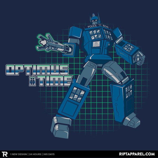 Limited Edition Doctor Who / Transformers Mashup T-Shirts and Hoodies Available Today 