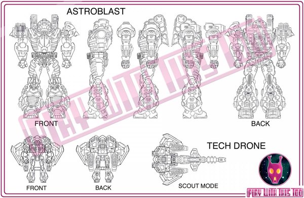 Play With This Too Reveal Designs for Astroblast Figure