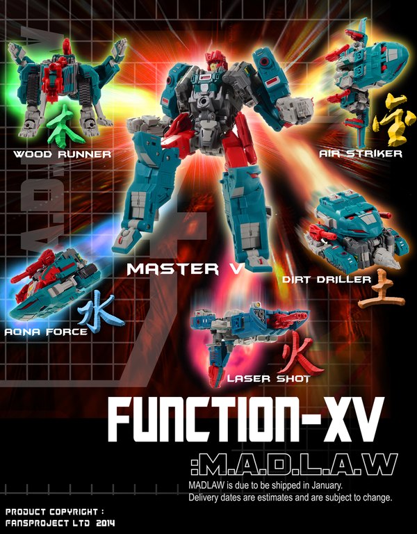 Fansproject Function X5 - M.A.D.L.A.W. Image and Preorder