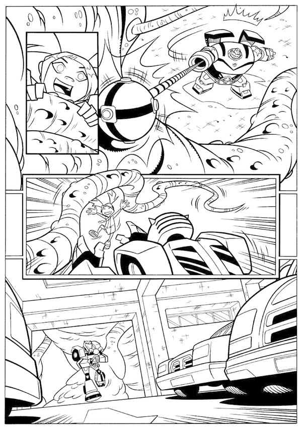 More Inked Pages from IDW's Animated: The Arrival